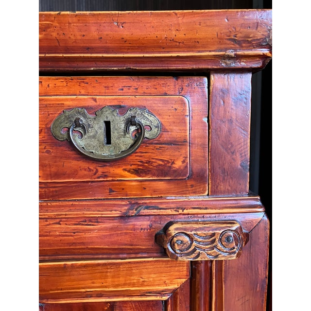 Mid-Century Modern 19th-Century Chinese Altar Coffer With "Cloud" Spandrels - Archival Label Discovery For Sale - Image 3 of 16