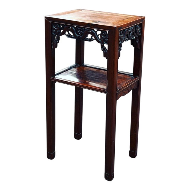 Antique Chinese Jardiniere Hardwood Stand For Sale