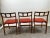 Danish Mid-Century Modern Teak Dining Chairs W Rust Red Dotted Upholstery, Set 6 For Sale - Image 10 of 13