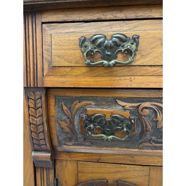 Antique Spanish or Victorian Sideboard / Buffet With Mirror For Sale - Image 12 of 12