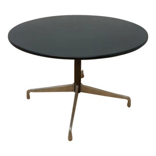 Mid Century Modern Herman Miller Style Black Table For Sale