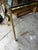Hollywood Regency 1970s Gold Metal Glass Top Console Table For Sale - Image 3 of 6