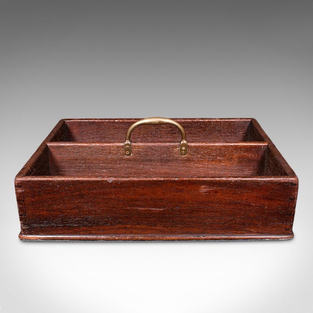 Antique Housemaid's Duty Carry, English, Work Box, Tray, Country House, Georgian For Sale - Image 4 of 9
