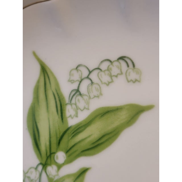 Vintage Lily of the Valley Porcelain Saucers - Set of 4 For Sale - Image 10 of 10