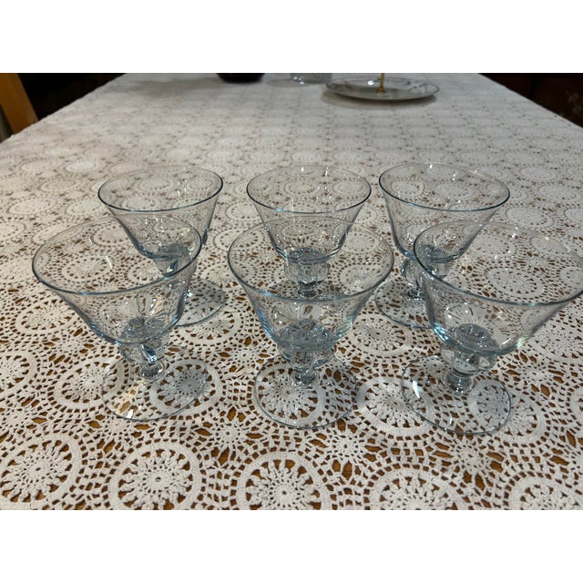 Vintage Swedish Gulli Ingrid Skruf Cocktail Glasses - Set of 6 For Sale - Image 10 of 11
