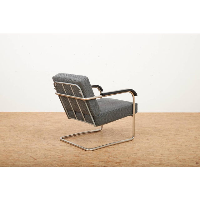 Model 1435 Cantilever Chair in Chrome-Plated Tubular Steel by Werner Max Moser for Embru, 1930s For Sale - Image 5 of 12