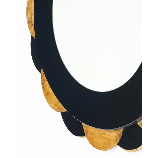 Baroque Black and Gold Neo Baroque Sunburst Mirror For Sale - Image 3 of 9