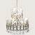 Silver Double Chandelier by Gaetano Sciolari for Sciolari For Sale - Image 8 of 13