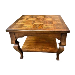Altavista Lane Vintage Oak French Country Side Table - Late 20th Century