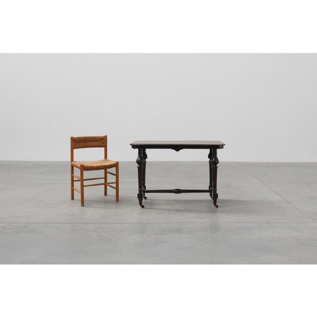 English Side Table with Geometric Wood Inlay from John Taylor & Sons, 19th Century For Sale - Image 5 of 15