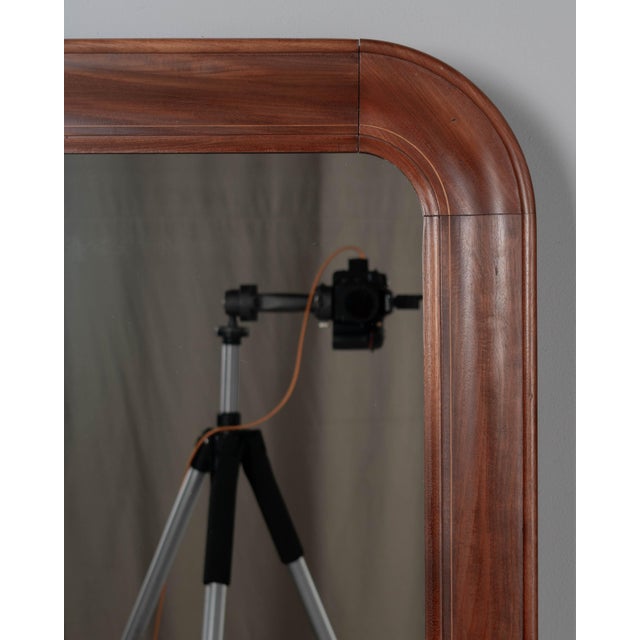 Mid 20th Century French Louis Philippe Style Mahogany Mirror For Sale - Image 5 of 9