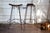 Tan 1980s Vintage Wicker Armless Snowshoe Bar Stools - a Pair For Sale - Image 8 of 9