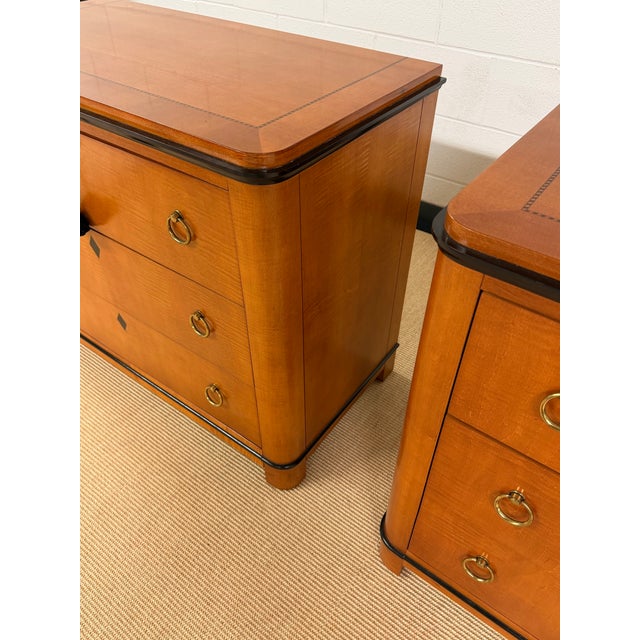 Wood Vintage Biedermeier Bachelors Chests From National Mt. Airy, a Pair For Sale - Image 7 of 12