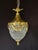 1970 Louis XVI Gold Bronze Crystal Lantern Light - 1 Pc For Sale - Image 6 of 12