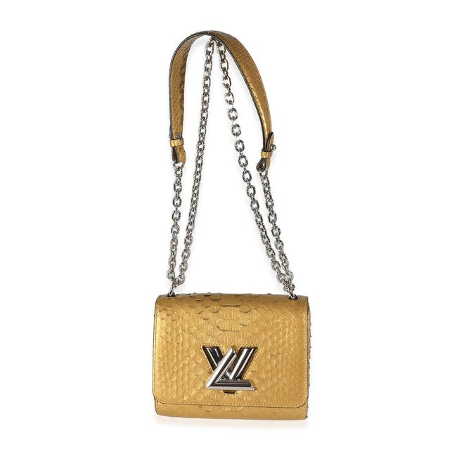 Gold Metallic Gold Python Twist PM For Sale - Image 8 of 8