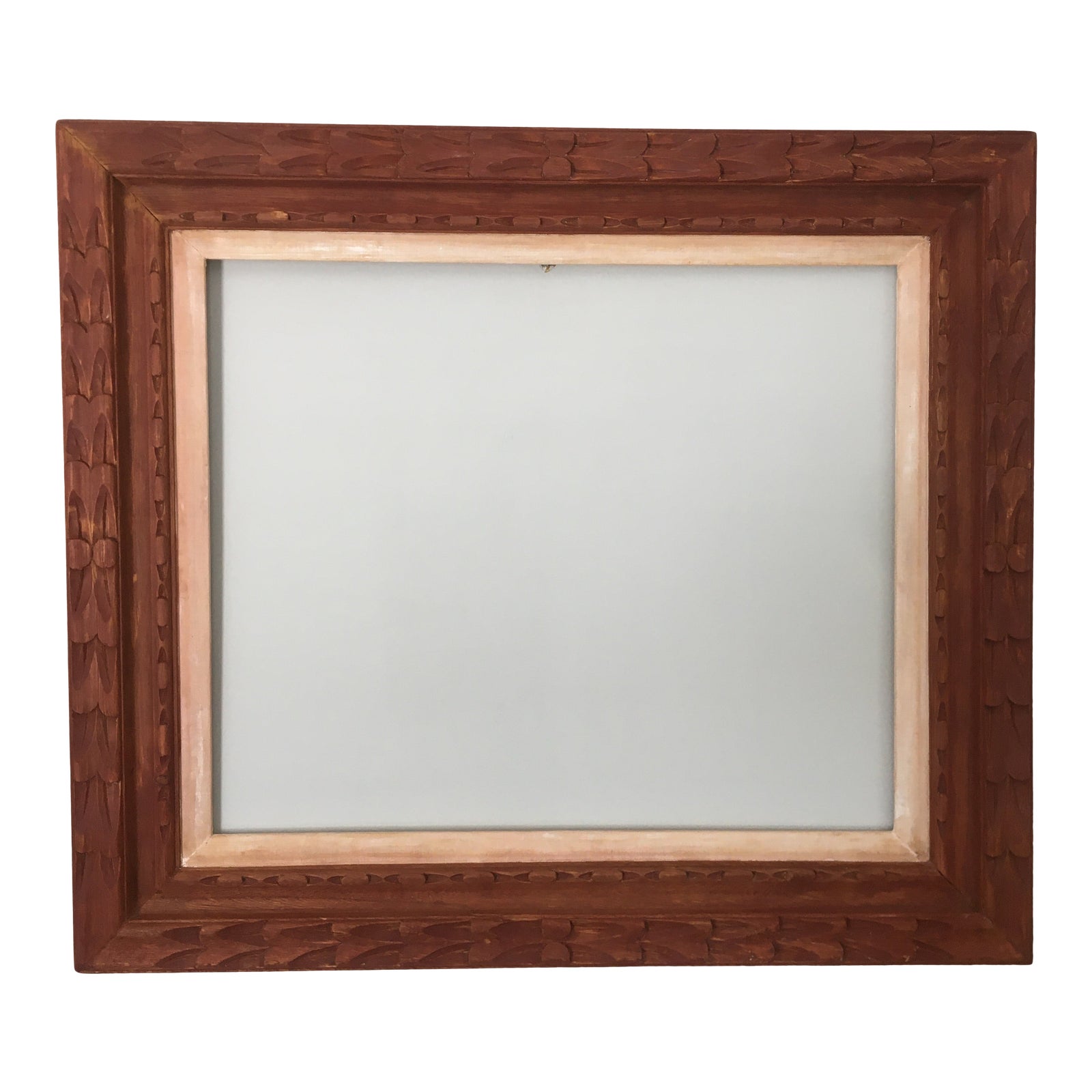 Mexican Hand Carved Wood Art Frame, Restored Chairish