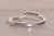 The Crescent Wave: Shared Prong Set Natural Diamond Wave Ring For Sale In Philadelphia - Image 6 of 11