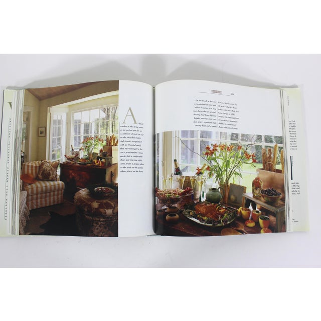 1992 Formal Country Entertaining Pat Ross Green Linen Hard Cover Book With Dust Jacket For Sale - Image 9 of 9