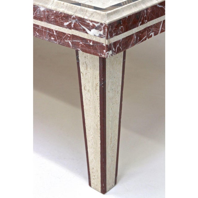 Italian Travertine Stone Coffee Table, 1980s For Sale - Image 17 of 18
