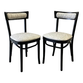 Restored Thonet Bentwood Bistro Chairs - A Pair For Sale
