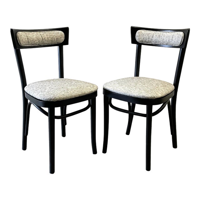 Restored Thonet Bentwood Bistro Chairs - A Pair For Sale