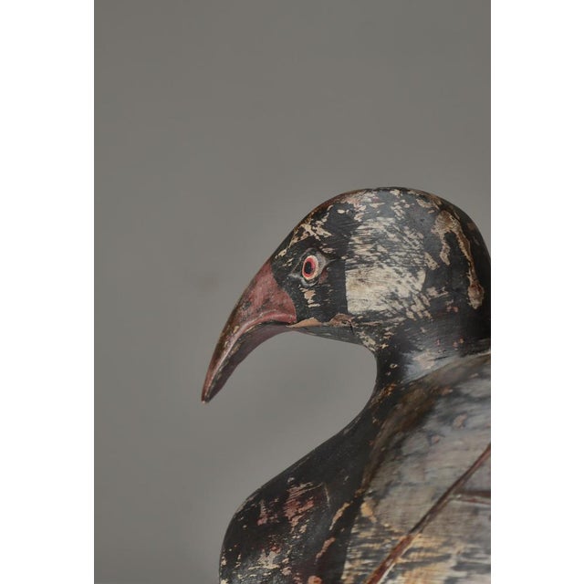 Wood Scandinavian Folk Art Carved Decoy Duck, Denmark, 1910s For Sale - Image 7 of 13