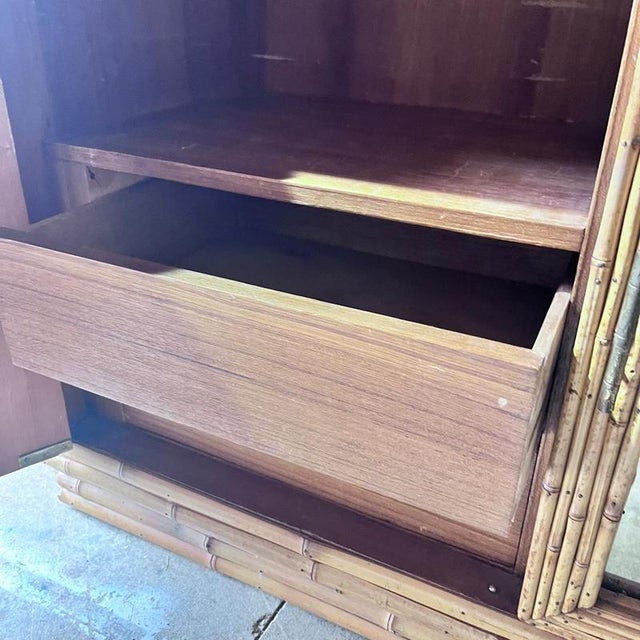 Vintage Bamboo Cabinet from Vivai Del Sud For Sale - Image 6 of 10