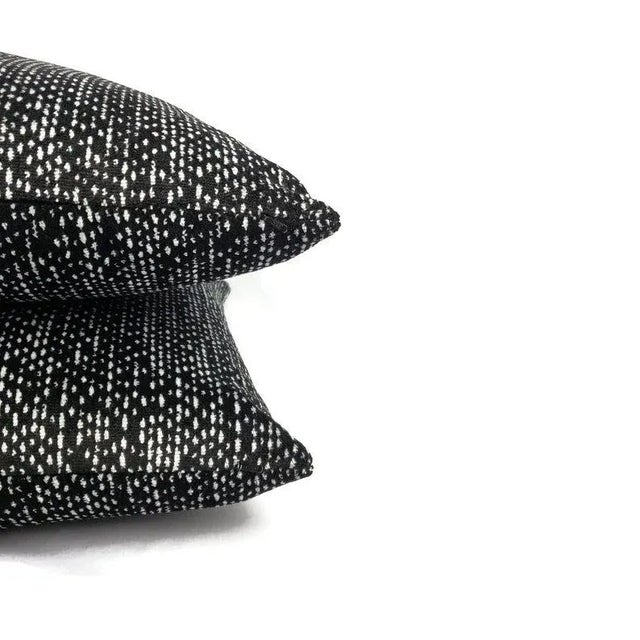 Textile Stroheim Benoni in Zebra Velvet Pillow Cover For Sale - Image 7 of 9