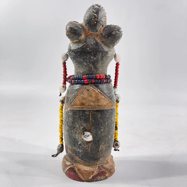 Early 20th Century Early 20th Century Tikar Clay House God 7inch Cameroon For Sale - Image 5 of 7