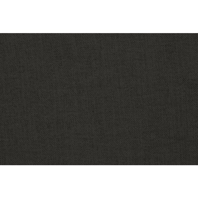 Contemporary Alcott Chair, Charcoal Linen For Sale - Image 3 of 12