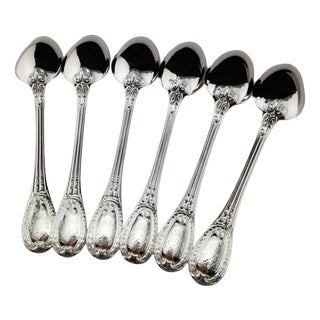 Louveciennes Dessert Spoons from Odiot, Set of 6 For Sale