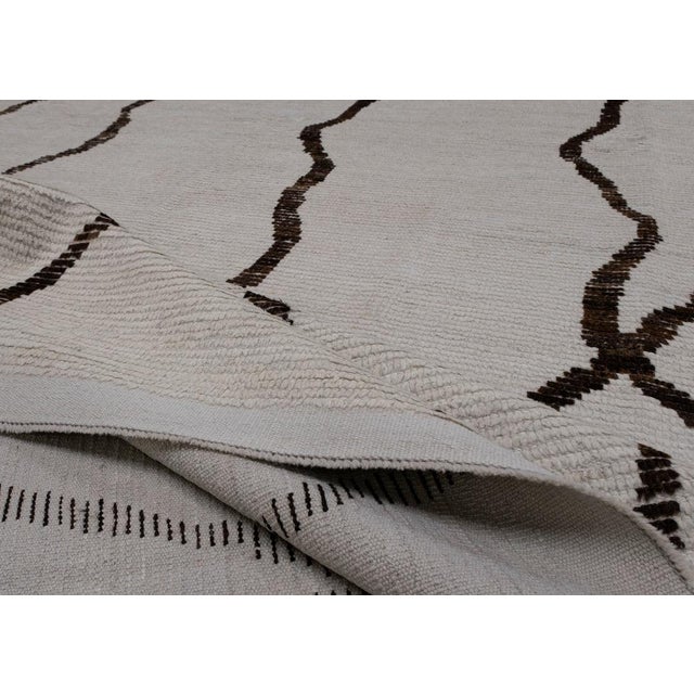 Hand Knotted Turkish Tulu Rug 8'10" x 12'8" For Sale - Image 4 of 10