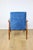 Wood Lis Lounge Chair with Blue Sky Upholstery by Henryk Lis, 1970s For Sale - Image 7 of 11