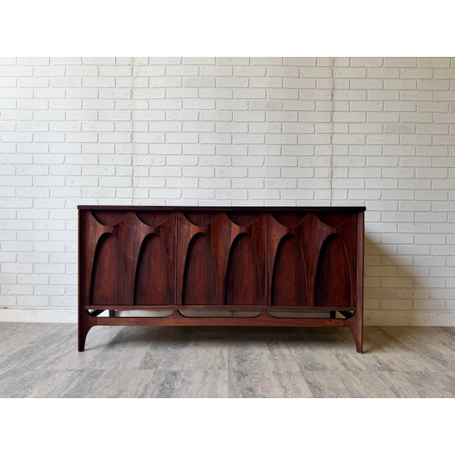 Broyhill Brasilia series Rosewood Credenza 1960s Incredible rare catalog matched rosewood credenza that has been restored...