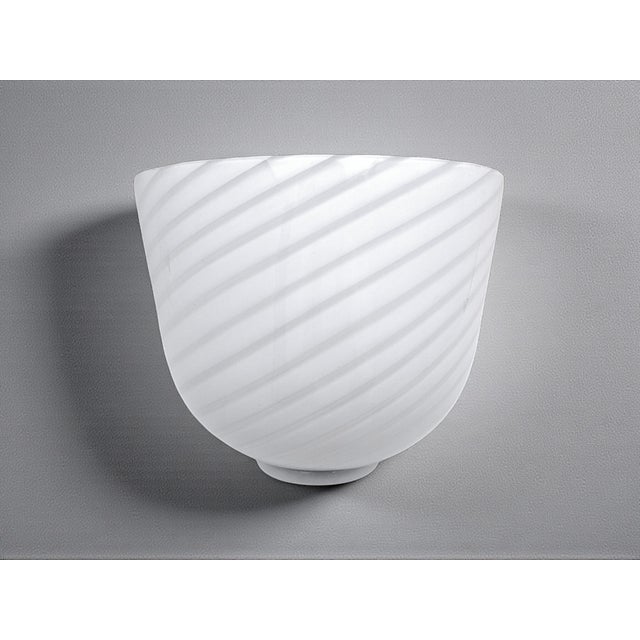 Swirl Murano Glass Wall Lamp from De Majo, 1980s For Sale - Image 9 of 12