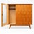 Vintage Three-Door Wardrobe Wooden Wardrobe with Mirror For Sale - Image 4 of 8
