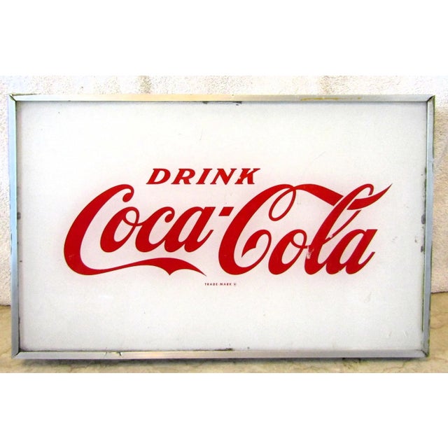 1950's Drink Coca-Cola Coke Advertising Lighted Sign Price