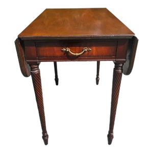 Early 20th Imperial Grand Rapids Mid Century Mahogany Pembroke Table