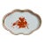 Herend Chinese Bouquet Rust Scalloped Oval Dish For Sale