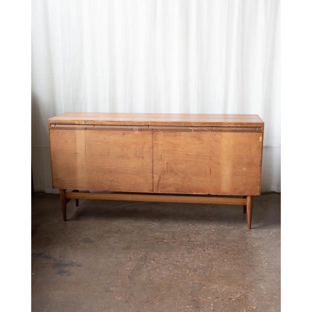 1950s Butternut Diamond-Front Sideboard by Salvatore Bevelacque, Attributed For Sale - Image 14 of 15