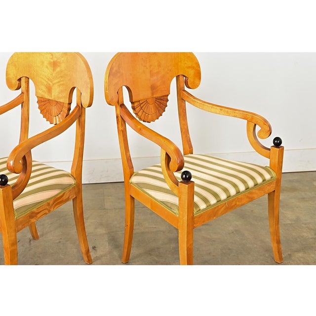 Early 20th Century Pair of Danish Biedermeier Armchairs For Sale - Image 12 of 15
