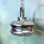 Fine example of the Mid Century or early 1970s design, this pendant light is made of thick cut glass and chromed metal....