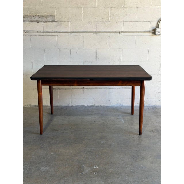 Mid-Century Modern Rosewood Extension Large Wooden Dining Table Denmark Mid-Century Modern 1960s For Sale - Image 3 of 11