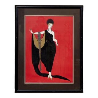 Early 20th Century Rte Glamour Art Deco Poster For Sale