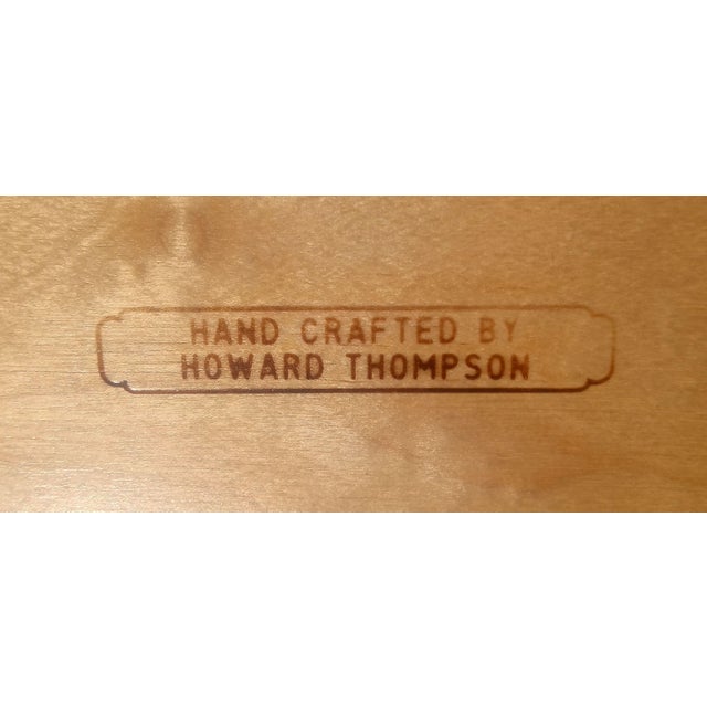 Mid-Century Craftsman African Mahogany Nightstands by Howard Thompson - A Pair For Sale In Phoenix - Image 6 of 6