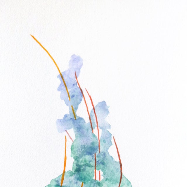 Rainbowland Jellyfish I - Original Colorful Abstract Jellyfish Watercolor Painting For Sale - Image 4 of 7