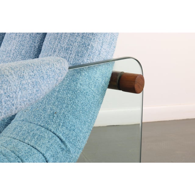 Mid-Century Modern Adrian Pearsall Craft Associates Glass Lounge Chair after Lenci Mid-Century Modern For Sale - Image 3 of 9