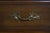 Brown Vintage French Country Walnut Finish Low Dresser For Sale - Image 8 of 17
