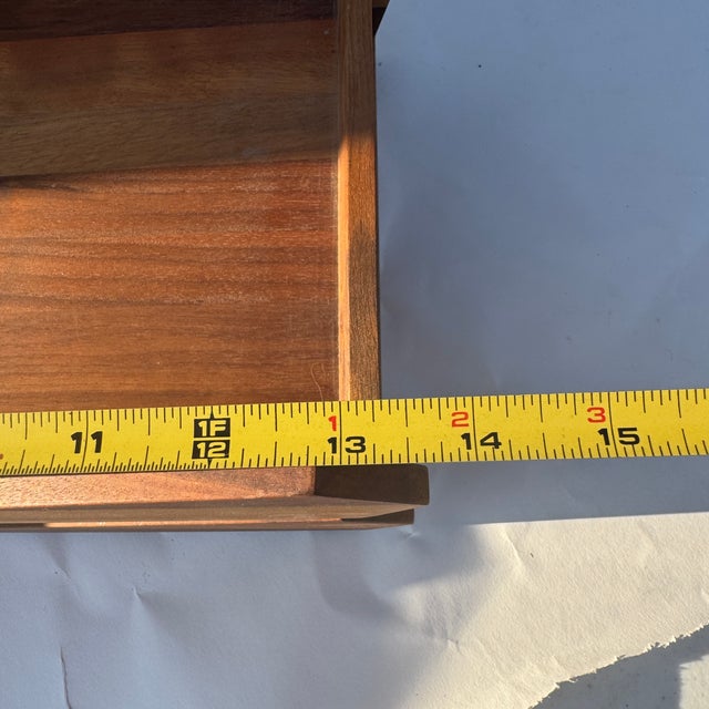 Contemporary European Beech Wood Two Tiered Letter Tray- 2 Pieces For Sale - Image 9 of 12