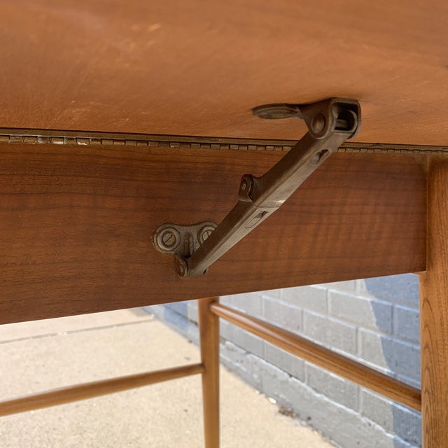 Wood Lane Copenhagen Drop Leaf Side Table For Sale - Image 7 of 9